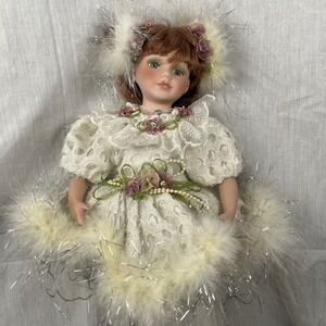 Dan Dee Collector's Choice Porcelain Doll Auburn Hair Ballet Costume‎